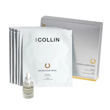 G.M. COLLIN Biocellulose Facial Mask | Комплект Биоцеллюлозных Масок С Сывороткой 5 шт + 7 мл
