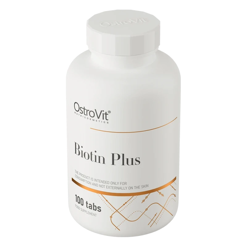OstroVit Biotin Plus | Biotinas 2500 µg 100 tablečių