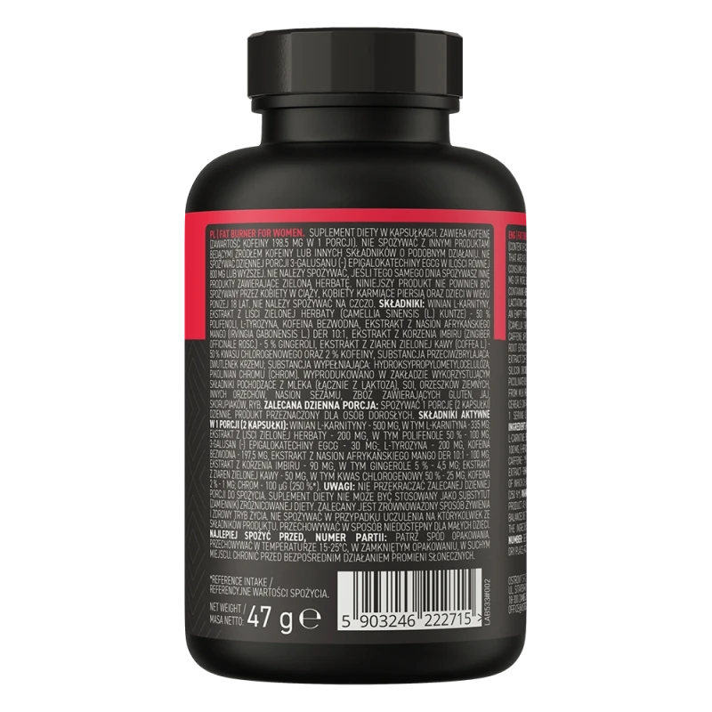 OstroVit Fat Burner For Women | Riebalų degintojas moterims 60 kapsulių