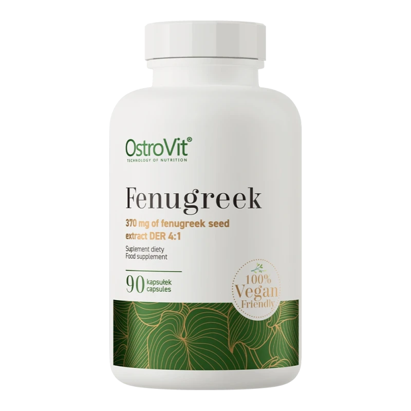 OstroVit Fenugreek VEGE | Vaistinės Ožragės Sėklų Ekstraktas 370 mg 90 Kapsulių
