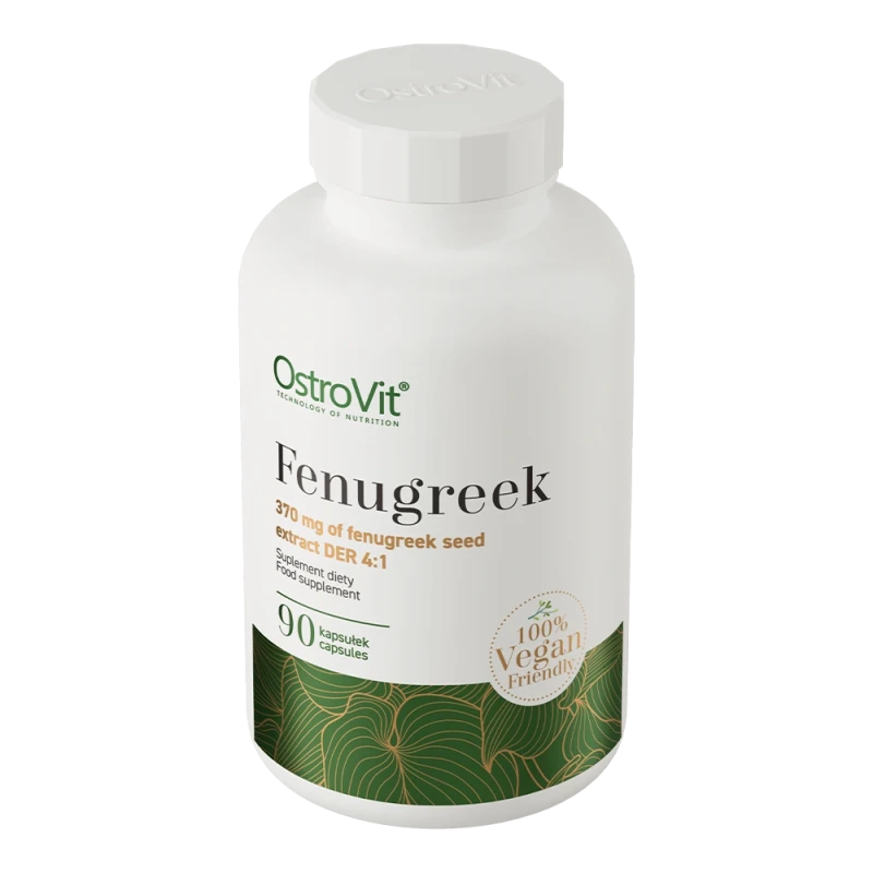 OstroVit Fenugreek VEGE | Vaistinės Ožragės Sėklų Ekstraktas 370 mg 90 Kapsulių