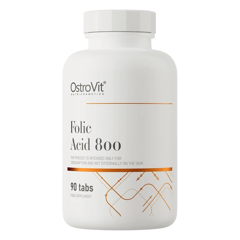 OstroVit Folic Acid | Folio rūgštis B9 vitaminas 90 tablečių