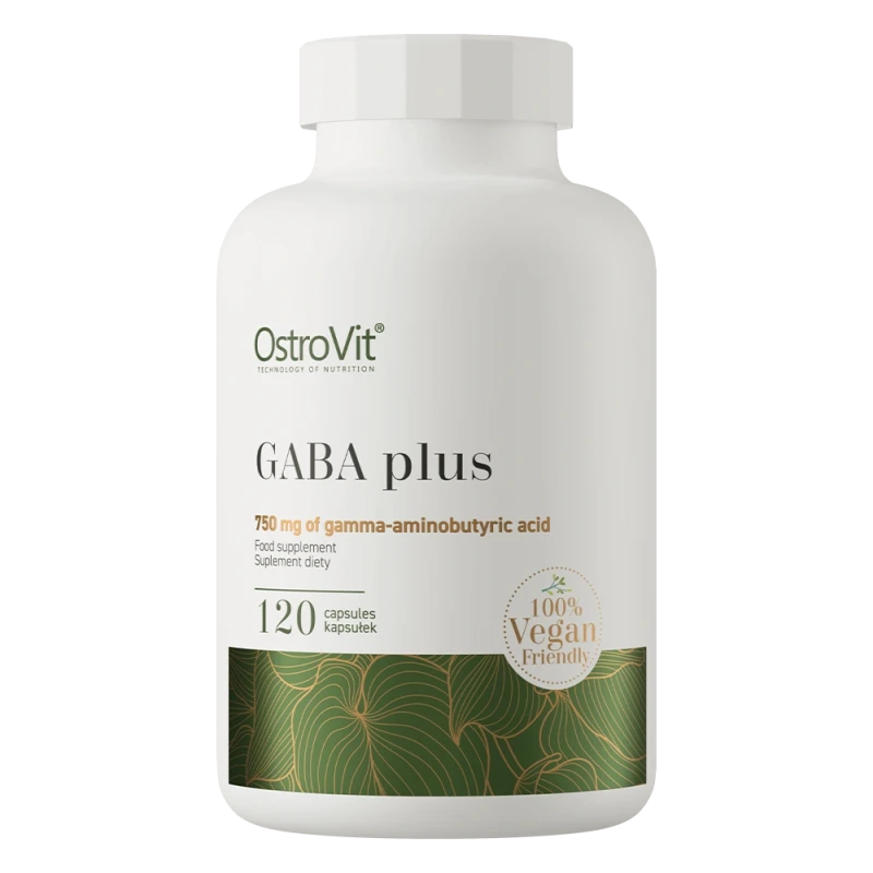 OstroVit GABA Plus VEGE | GABA 750 mg + Melatoninas 120 kapsulių