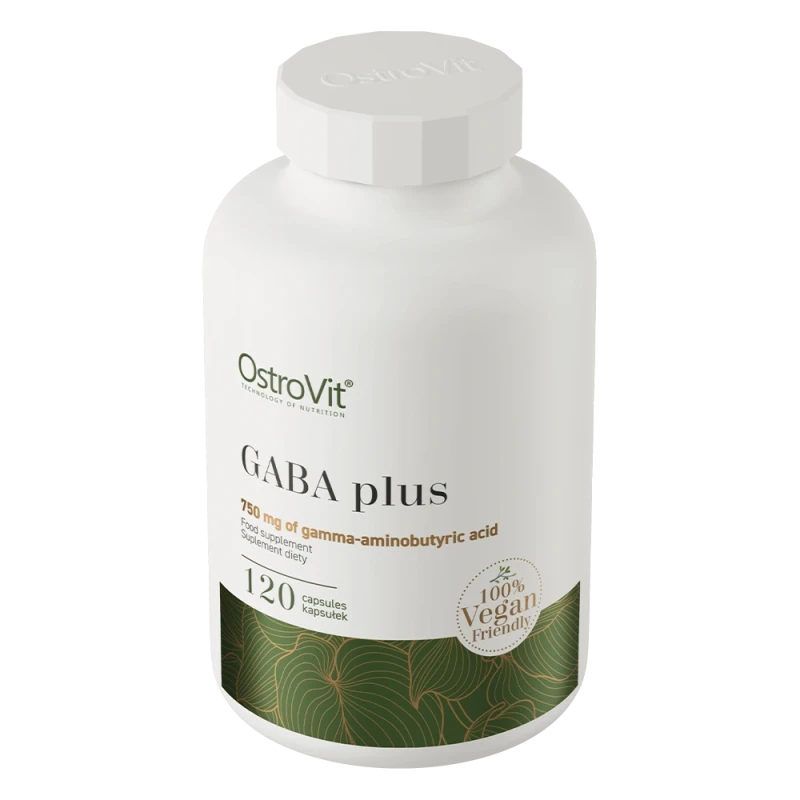 OstroVit GABA Plus VEGE | GABA 750 mg + Melatoninas 120 kapsulių