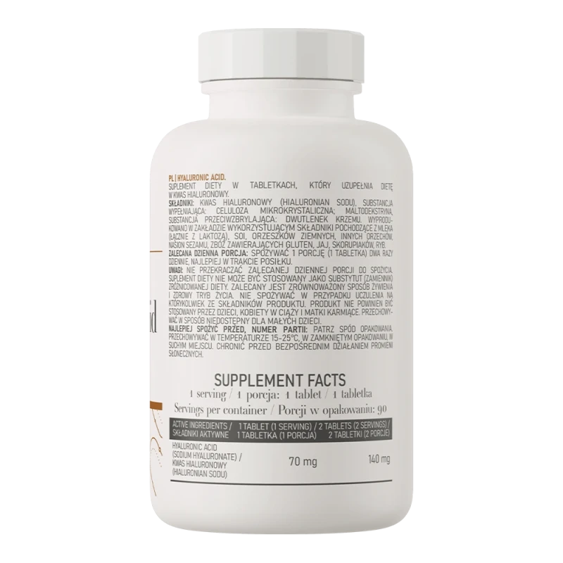 OstroVit Hyaluronic Acid | Hialurono rūgštis 70 mg 90 tablečių