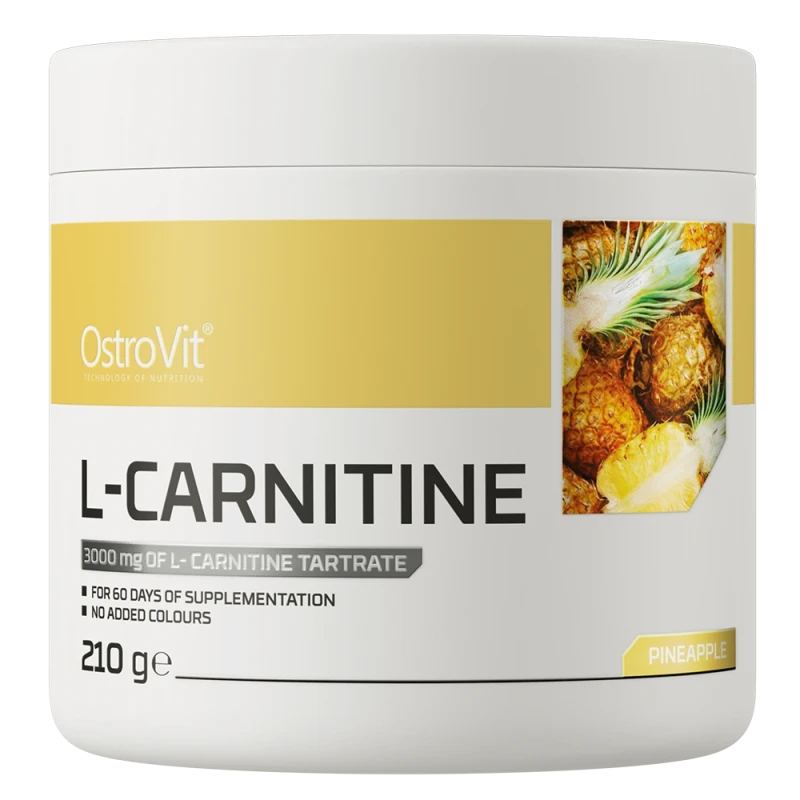 OstroVit L-Carnitine | L-Karnitīnas 2000 mg Ananaso skonio 210 g