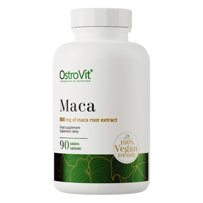 OstroVit Maca VEGE | Maka šaknies ekstraktas 500 mg 90 tablečių