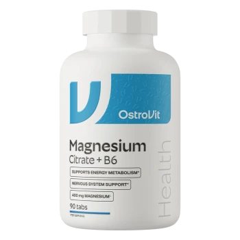 OstroVit Magnesium Citrate 400 mg + B6 | Magnio citratas + B6 90 tablečių