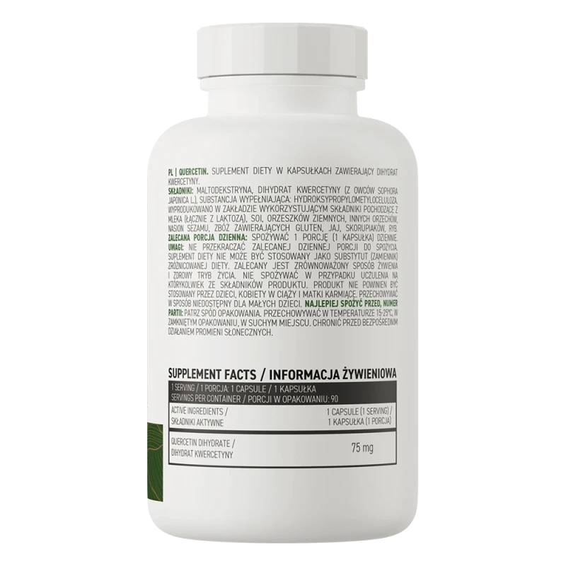 OstroVit Quercetin VEGE | Kvercetinas 75 mg 90 kapsulių