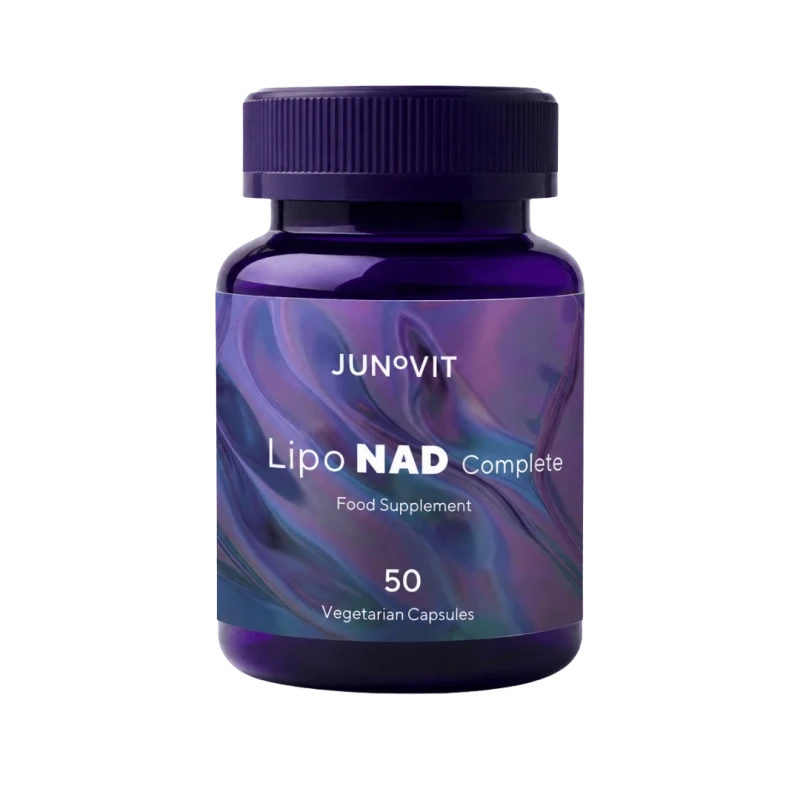 Junovit Lipo NAD Complete | Liposominis NAD+ su niacinu 50 kapsulių