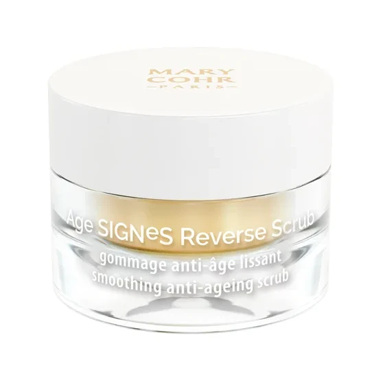 Mary Cohr Age Signes Reverse Scrub | Lyginantis priešraukšlinis veido šveitiklis su hialurono rūgštimi 50 ml