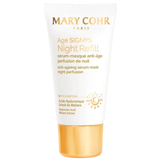 Mary Cohr Age SIGNeS Night Refill Mask | Intensyviai atnaujinanti naktinė serumo-kaukė raukšlių išlyginimui ir odos pripildymui 50 ml