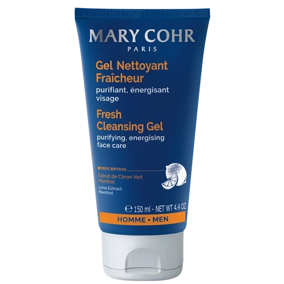 Mary Cohr Fresh Cleansing Gel | Gaivinamasis valomasis veido gelis vyrams 150 ml