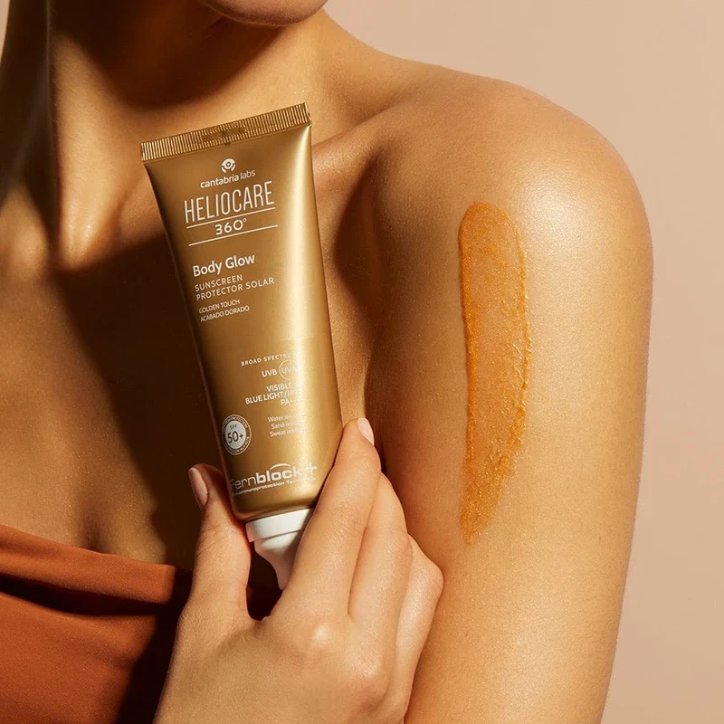Heliocare 360° Body Glow SPF50+ | Kūno saulės apsaugos priemonė su blizgesio efektu 100 ml