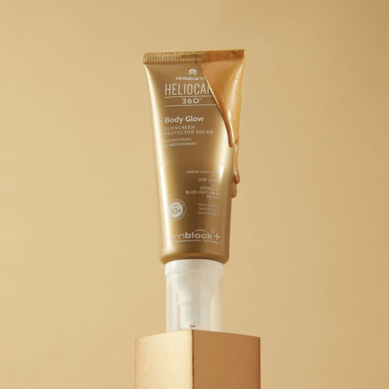 Heliocare 360° Body Glow SPF50+ | Kūno saulės apsaugos priemonė su blizgesio efektu 100 ml
