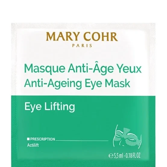 Mary Cohr Anti-Ageing Eye Lifting Mask | Priešraukšlinė liftingo plėvelinė paakių kaukė raukšlėms, tinimui ir tamsiems ratilams mažinti 5,5 ml