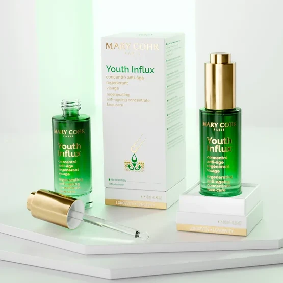 Mary Cohr Youth Influx | Intensyviai atnaujinantis ir odą užpildantis priešraukšlių veido serumas 30 ml