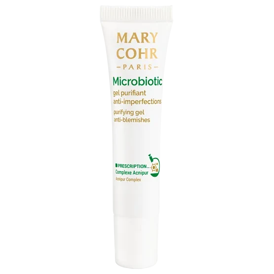 Mary Cohr Microbiotic Purifying Gel Anti-Blemish | Vietiškai naudojamas gelis spuogeliams mažinti 15 ml