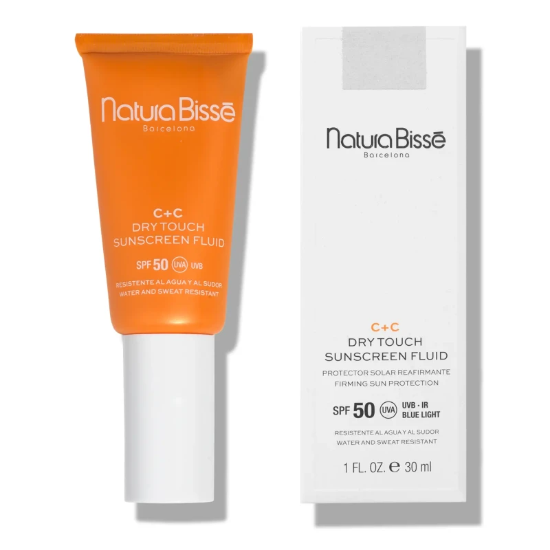 Natura Bissé C+C Vitamin SPF 50 Dry Touch Sunscreen Fluid | Apsauginis nuo senėjimo saulės skystis SPF 50 su C vitaminu 30 ml
