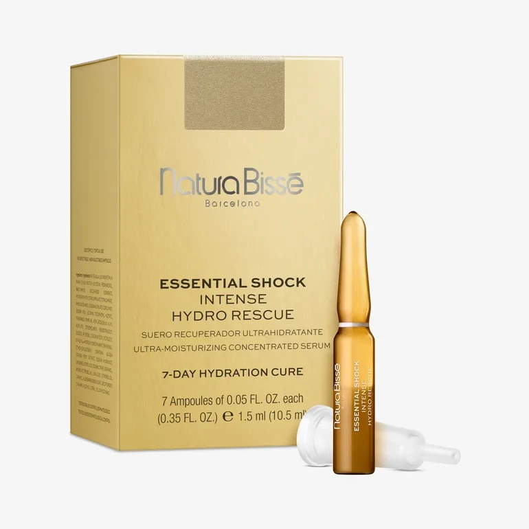 Natura Bissé Essential Shock Intense Hydro Rescue | Ypač intensyvus drėkinantis serumas ampulėse 7 × 1,5 ml