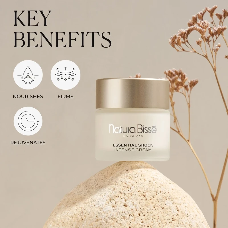 Natura Bissé Essential Shock Intense Cream | Intensyviai stiprinantis anti-senėjimo kremas labai sausai odai 75 ml
