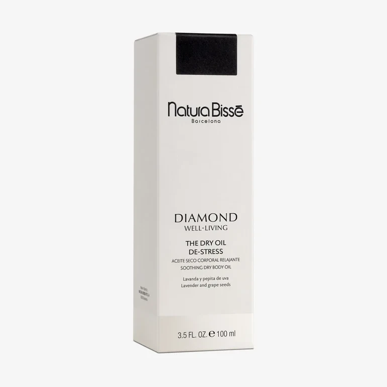 Natura Bissé Diamond Well-Living The Dry Oil – De-Stress | Raminantis sausasis kūno aliejus su levanda ir vynuogių kauliukų aliejumi 100 ml