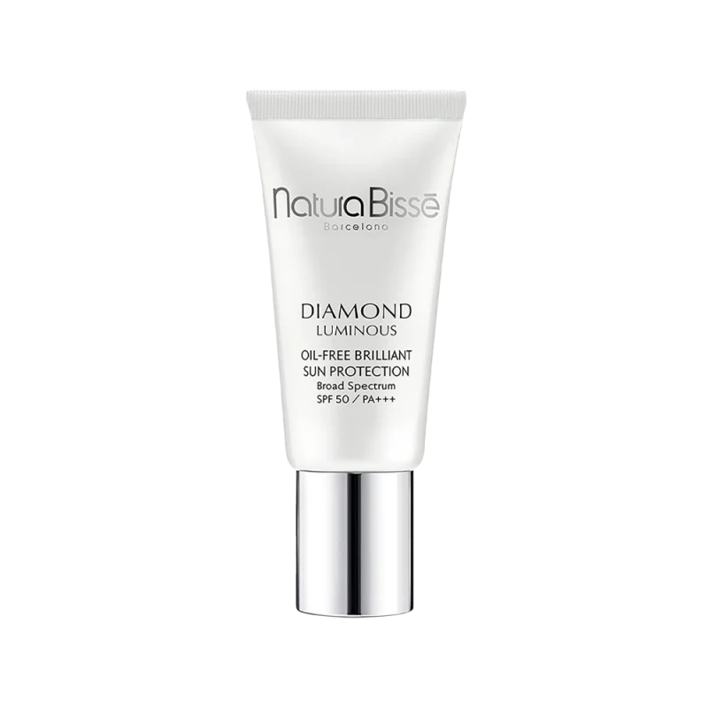 Natura Bissé Diamond SPF 50 PA+++ Oil-Free Brilliant Sun Protection | Šviesinantis toninis veido saulės kremas SPF 50 PA+++ 30 ml