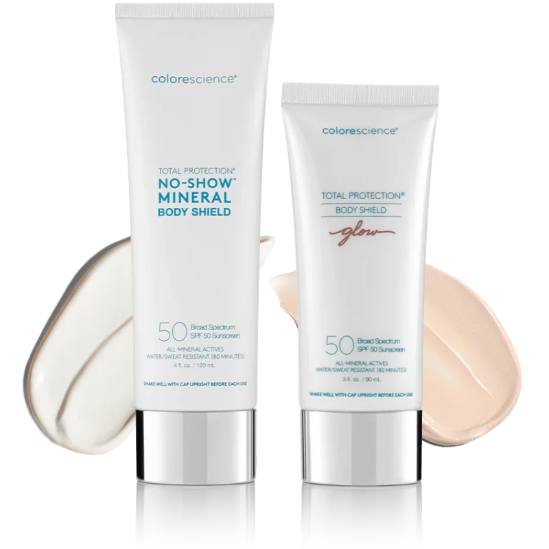 Colorescience Total Protection® Body Shield Glow SPF 50 | Mineralinis SPF kūnui su spindesio efektu 90 ml