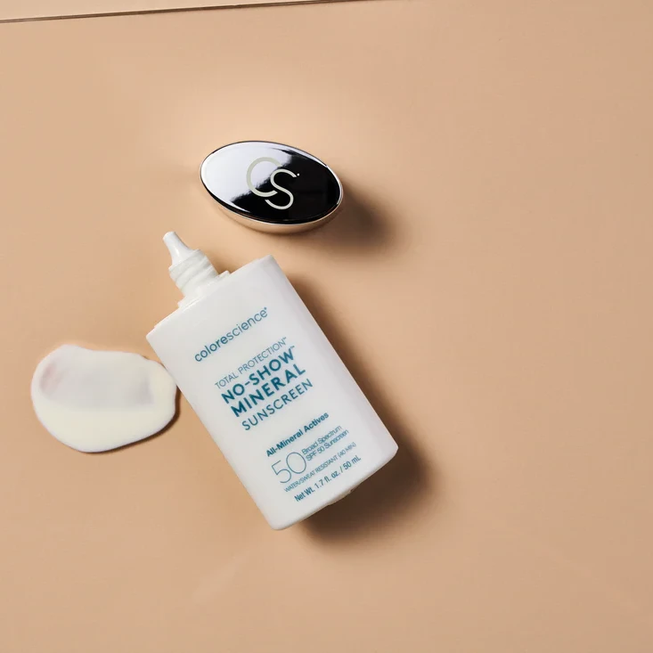 Colorescience Total Protection® No-Show™ Mineralinis apsauginis kremas SPF50 | Ypatingai lengvas mineralinis SPF veidui ir kūnui 50 ml