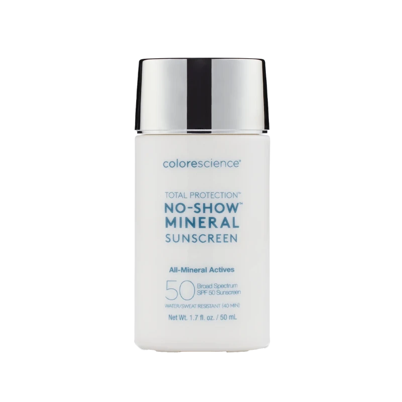 Colorescience Total Protection® No-Show™ Mineralinis apsauginis kremas SPF50 | Ypatingai lengvas mineralinis SPF veidui ir kūnui 50 ml