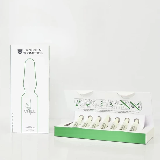 Janssen CBD Calming Fluid | Успокаивающие ампулы для чувствительной кожи 7 x 2 ml
