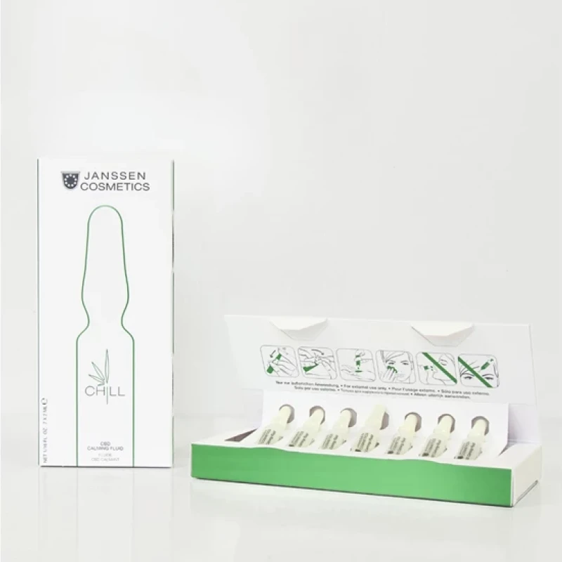 Janssen CBD Calming Fluid | Raminančios ampulės jautriai odai 7 x 2 ml