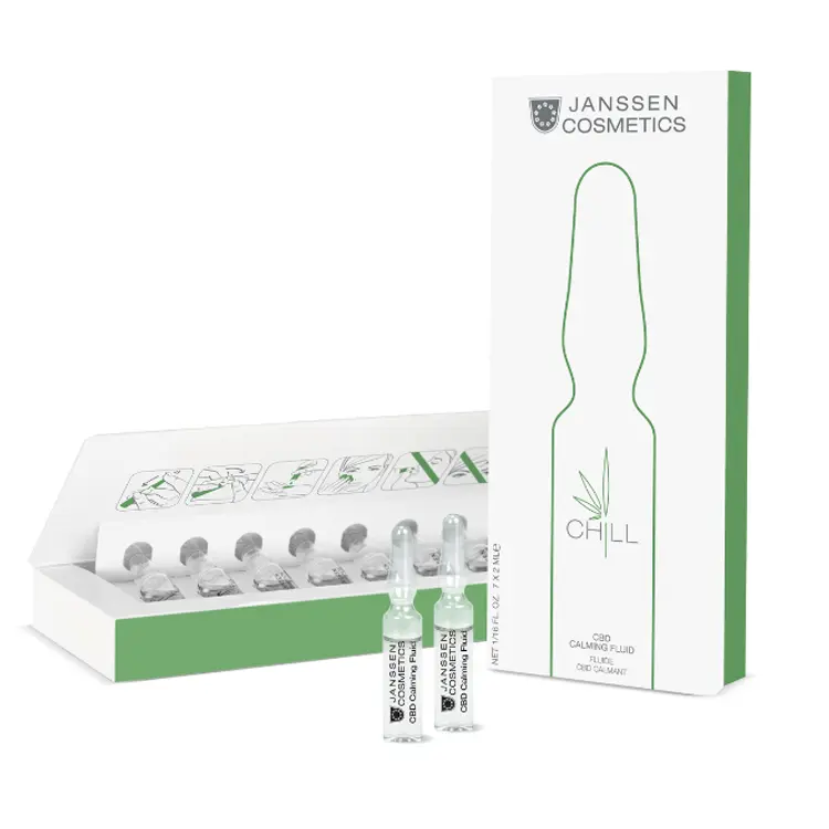 Janssen CBD Calming Fluid | Успокаивающие ампулы для чувствительной кожи 7 x 2 ml