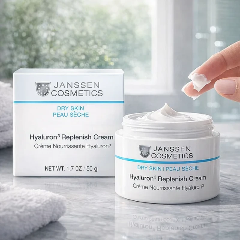 Janssen Cosmetics Hyaluron³ Replenish Cream | Atstatomas kremas su hialurono rūgštimi, 50 ml