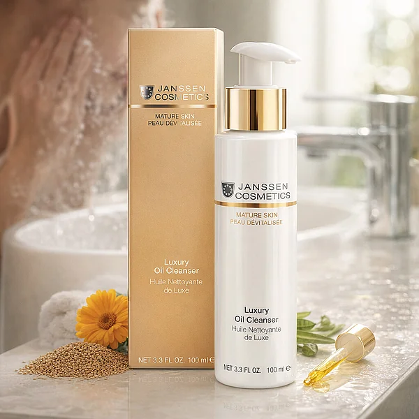 Janssen Cosmetics Luxury Oil Cleanser | Очищающее масло для лица с золотистым сиянием, 100 мл