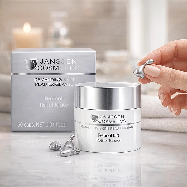 Janssen Cosmetics Retinol Lift | Retinolio kapsulės veidui, 50 vnt.