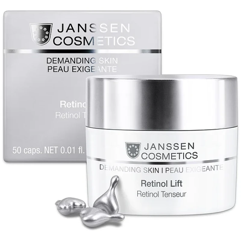 Janssen Cosmetics Retinol Lift | Retinolio kapsulės veidui, 50 vnt.