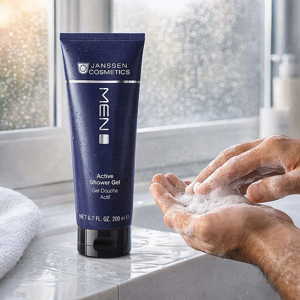 Janssen Cosmetics Active Shower Gel | Gaivinamasis Dušo Gelis Vyrams, 200 ml