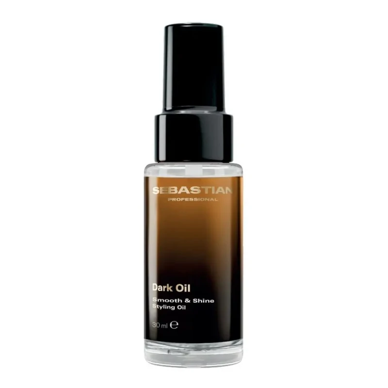 Sebastian Professional Dark Oil Smooth and Shine Styling Oil | Lengvos kondicionuojančios plaukų aliejus lyginimui ir spindesiui 30 ml
