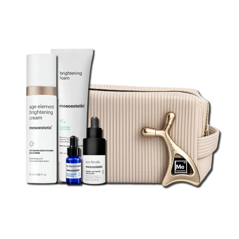 Mesoestetic age element® glowing routine | Dovanų rinkinys odos spindesio ir tolygaus tono suteikimui