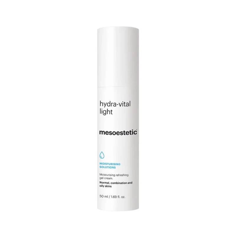 Mesoestetic hydra-vital light | Gaivinamasis drėkinamasis gelio-kremas normaliai, mišriai ir riebiai odai 50 ml