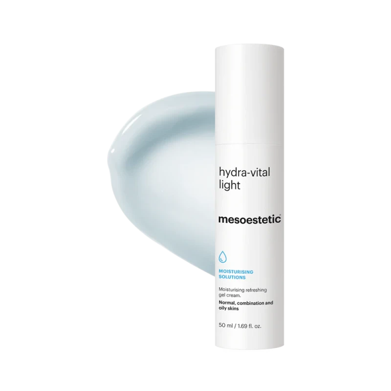 Mesoestetic hydra-vital light | Gaivinamasis drėkinamasis gelio-kremas normaliai, mišriai ir riebiai odai 50 ml