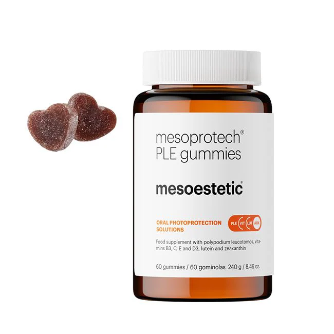 Mesoestetic mesoprotech® PLE gummies | Жевательные витаминные капсулы для дополнительной защиты от солнца, 60 шт.