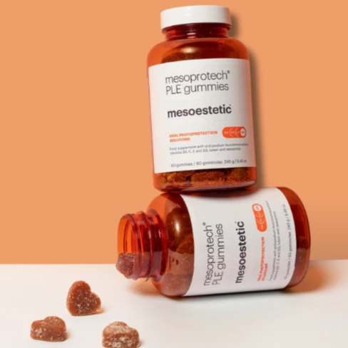 Mesoestetic mesoprotech® PLE gummies | Жевательные витаминные капсулы для дополнительной защиты от солнца, 60 шт.