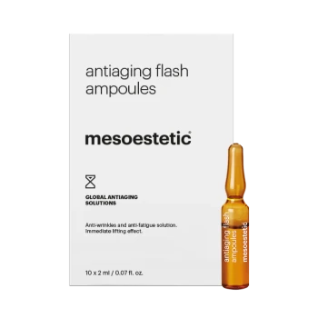 Mesoestetic antiaging flash ampoules | Priešosenėjimo ampulės su akimirksniu liftingu 10 × 2 ml