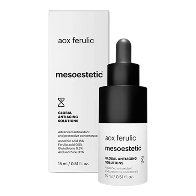 Mesoestetic aox ferulic | Koncentruotas antioksidantų serumas su ferulo rūgštimi 15 ml