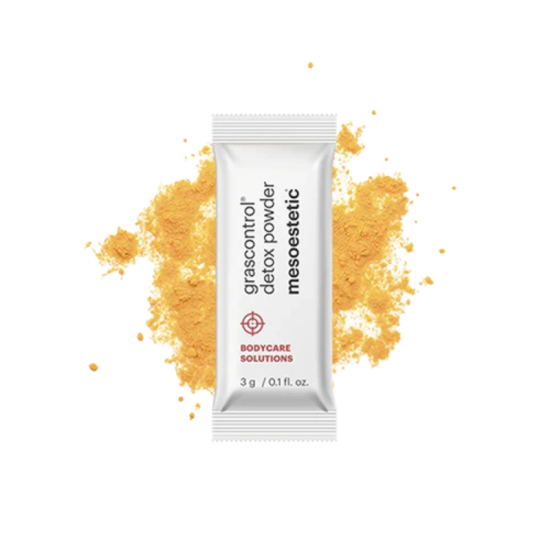 Mesoestetic grascontrol® detox powder | Maisto papildas su artišokų, beržų ir ciberžolės ekstraktais 20 × 3 g