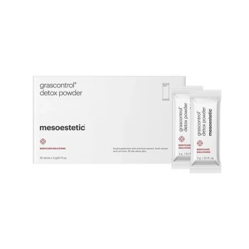 Mesoestetic grascontrol® detox powder | Maisto papildas su artišokų, beržų ir ciberžolės ekstraktais 20 × 3 g