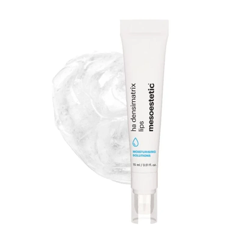 Mesoestetic ha densimatrix lips | Drėkinamasis ir apimtį suteikiantis lūpų balzamas-aliejus su hialurono rūgštimi 15 ml