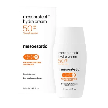 Mesoestetic mesoprotech® hydra cream | Drėkinamasis veido saulės kremas sausai odai SPF50+ 50 ml